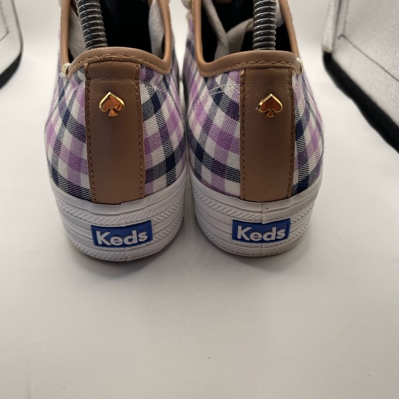 Keds Kate Spade NY triple kick Plaid Sneakers size 9 - Picture 4 of 9